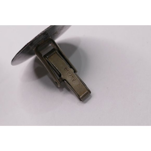 Vintage Mexican Sterling Silver Cufflinks With Aztec Calendar Center Design - Picture 7 of 8